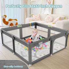 Palopalo non-slip-bottom keeps the mat stable during active play.