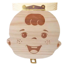 PAMBO box open view with compartments for organizing baby teeth.