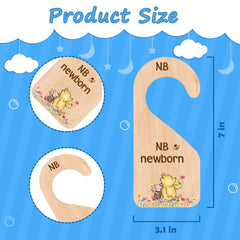 PAMBO Winnie Bear clothes organizer keeps newborn garments neatly accessible.