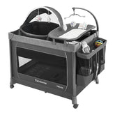 Pamo Babe 1-Step Playard open for fast setup and use.