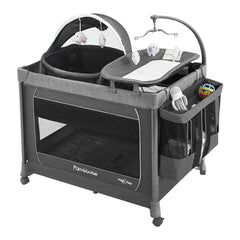 Pamo Babe 1-Step Playard open for fast setup and use.