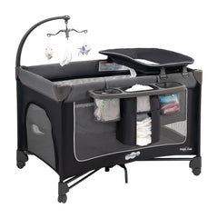 Pamo Babe Magic Fold Playard opened for quick setup and use.