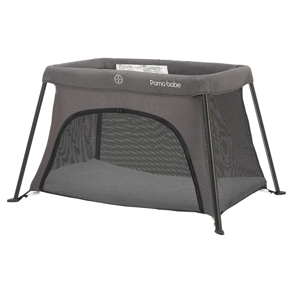 Pamo Babe Travel Crib mesh view for breathable airflow and visibility