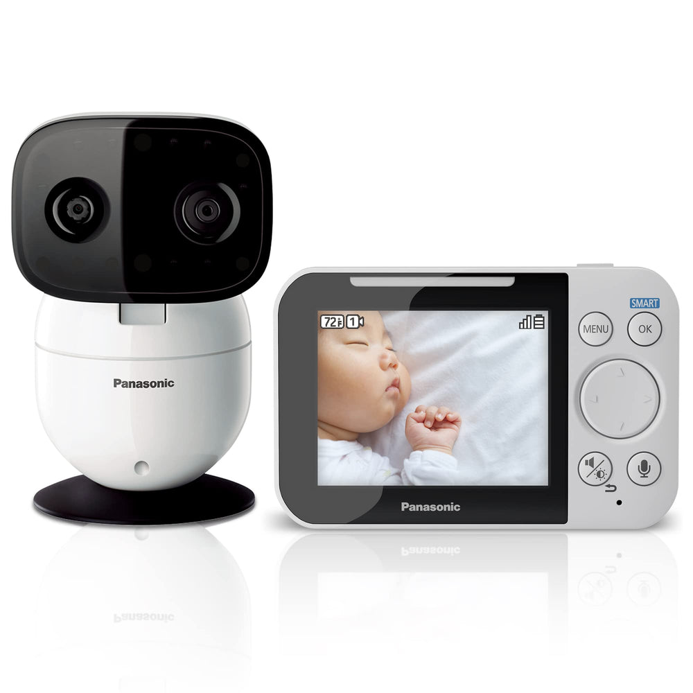 Panasonic KX-HN4001W receiver 3.5-inch display for clear on-the-go monitoring.