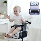 PandaEar travel booster seat folded compactly for easy packing