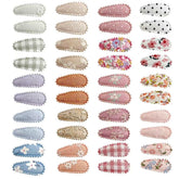PandaEar 40-piece baby hair clip set in vibrant colors for easy daily outfits