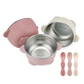 PandaEar baby bowls suction set 3pack securely grips trays to reduce spills.