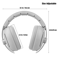 PandaEar Baby Ear Muffs 2-in-1 adjustable headband for growing babies.