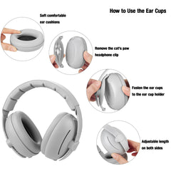 PandaEar ear muffs close-up showing soft foam padding for comfort.