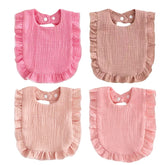 PandaEar muslin baby bib absorbs drool for comfy teething days.