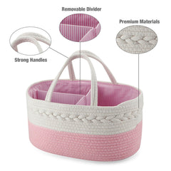 PandaEar nursery storage basket offers multi-purpose organization for the nursery.