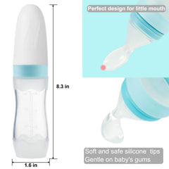 PandaEar feeder with protective cap and stand-up bottle design keeps tips clean and ready