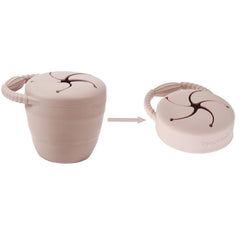 PandaEar pink sippy cup invites little hands to drink independently.