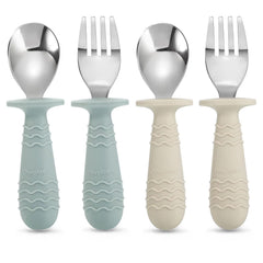 PandaEar spoon close-up with rounded edges for safe mealtime