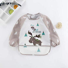 PandaEar waterproof front fabric bib helps stay dry during messy feeds.