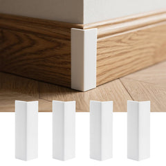 Pangda baseboard corner blocks with adhesive back protect furniture edges easily.