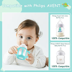 PANIMOSI ergonomic bottle holder supports comfortable baby grip