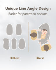 Papablic safety strap keeps baby secure during diaper changes