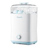 Papablic Bottle Sterilizer Pro front view showing compact large-capacity design for busy mornings.