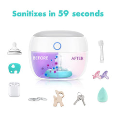 Papablic compact UV sanitizer case open lid showing easy access