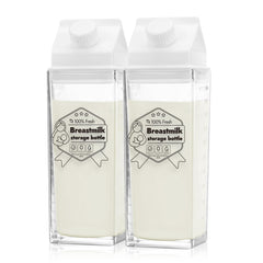 Papablic glass breastmilk storage bottle with wide opening for easy direct-pump pouring.