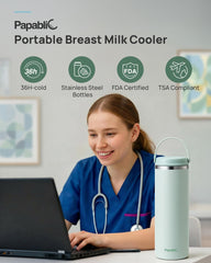Papablic stainless steel bottles show BPA-free construction and easy cleaning.