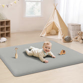 PapaMama play mat foam density close-up for soft tummy time