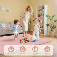PapaMama 50x50 play mat ideal for nurseries, living rooms, or outdoor spaces.