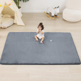 PaPaMat 1.3-inch thick baby floor mat with a 71x79 inch surface for tummy time
