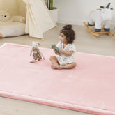 PaPaMat 1.5-inch thick pink baby play mat with plush surface for comfort
