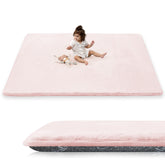 PaPaMat 1.5-inch thick cushioning close-up for comfy tummy time.