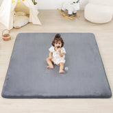 PaPaMat 1.3-inch thick plush baby play mat for comfortable floor time.