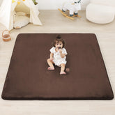 PaPaMat 1.3-inch thick padding on a 50x50 surface for crawling and tummy time.
