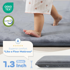 PaPaMat high-density foam core provides soft cushioning for crawling and play
