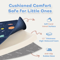 PaPaMat 1.3-inch memory foam thickness for cushioned play