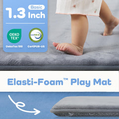 PaPaMat non-slip backing keeps the mat steady on hardwood floors.