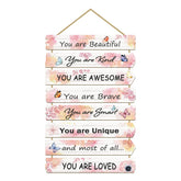 Paquesta butterfly wall art 8-piece set closeup shows smooth MDF finish for kid-friendly decor