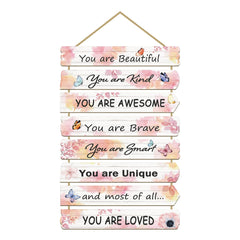 Paquesta butterfly wall art 8-piece set closeup shows smooth MDF finish for kid-friendly decor