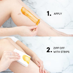 Parissa Persian Cold Wax being applied to an area for waxing.