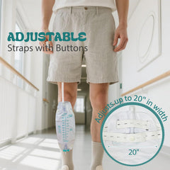 PARIZONE leak-resistant leg bag designed for secure collection.