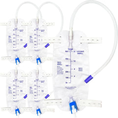 PARIZONE leg bag 500ml pack with five bags for reliable daily urine collection