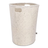 Parker Baby Co. nursery laundry hamper in white, open view, ideal for quick laundry transitions.