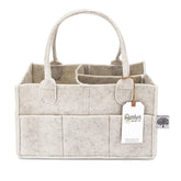 Parker Baby Diaper Caddy compact design keeps diapers and wipes within easy reach.