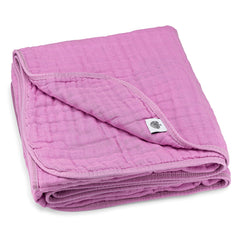 Parker Baby Co. muslin blanket fold closeup highlights ultra-soft fabric.