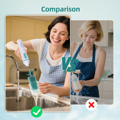 PARTNERJOY dual-speed-switch for tackling light stains or stubborn residues.