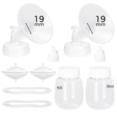 Paruu 19mm flanges compatible with Spectra pumps for secure fit.