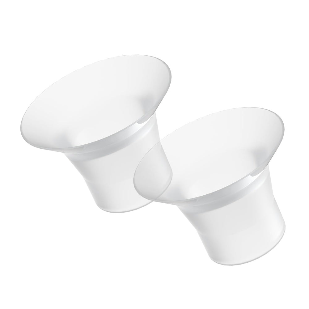 Paruu P10 flange insert 21mm front view for comfortable hands-free pumping