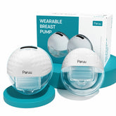 Paruu P10 wearable breast pump in bra for discreet pumping on the go.