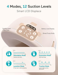 Paruu P16 with four modes and twelve levels for customizable suction