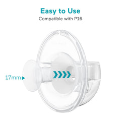 Paruu P16 flange insert 17mm close-up showing fit and texture